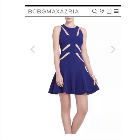 BCBG MaxAzria Blue mini- dress - Picture 2 of 4